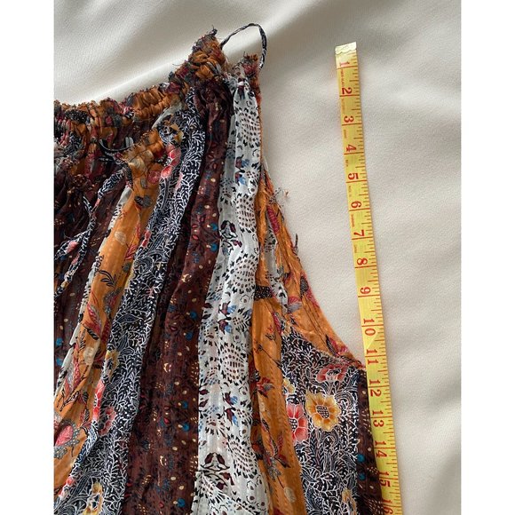 Isabel Marant Orange Printed Silk Patchwork Top, size 36 - Picture 16 of 16